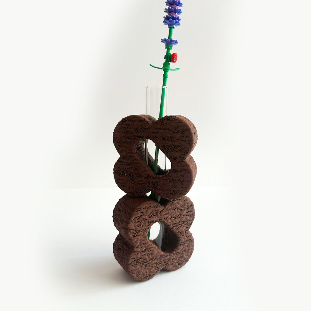 Flower Vase with Glass Flute - Small Size