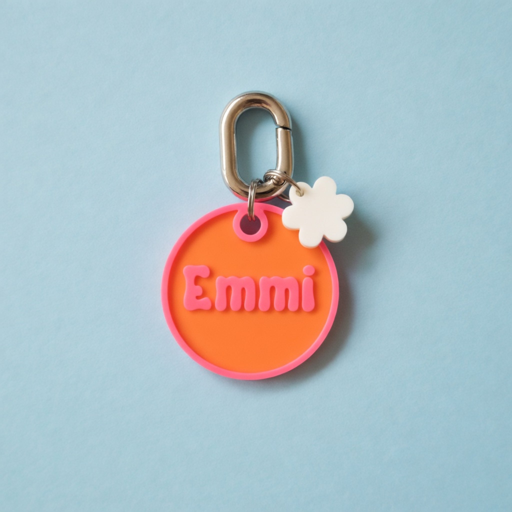 Flower & Cheese Charms for Pet ID Tags and Keychains