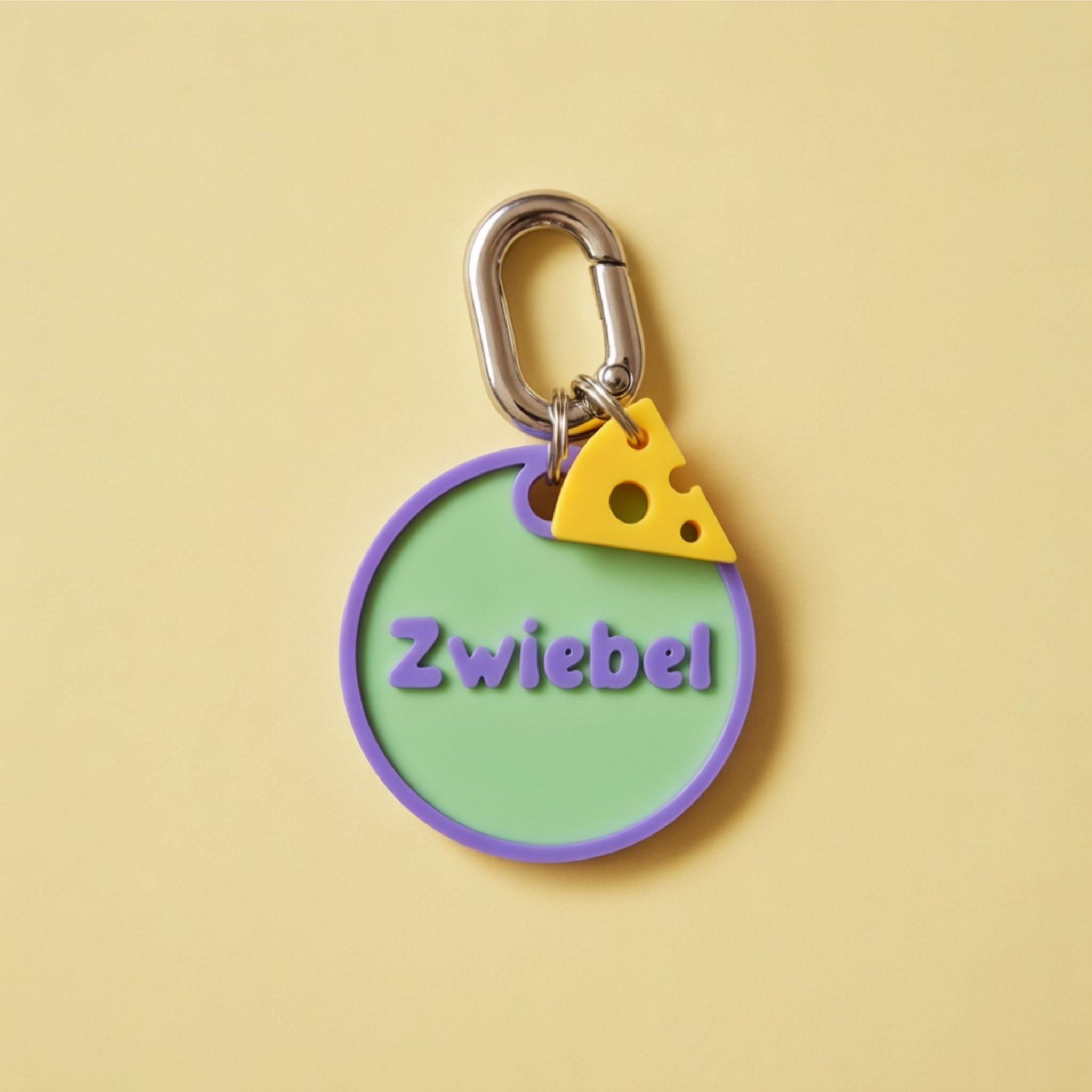 Flower & Cheese Charms for Pet ID Tags and Keychains