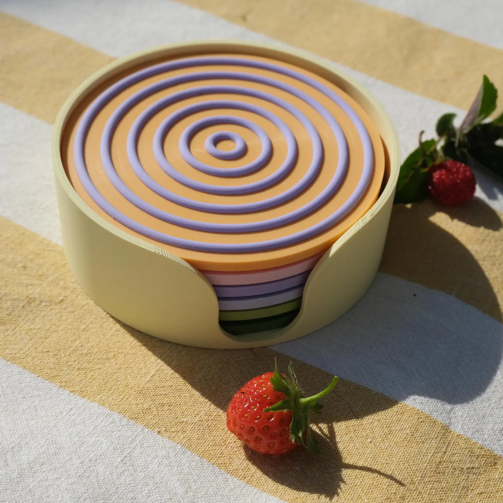 Set of 6 Colorblocking Coasters