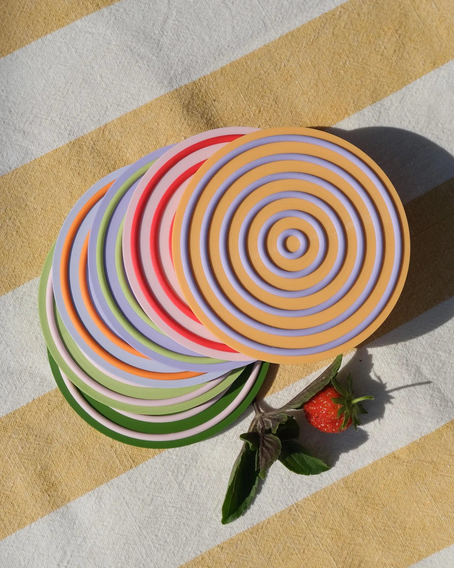 Set of 6 Colorblocking Coasters