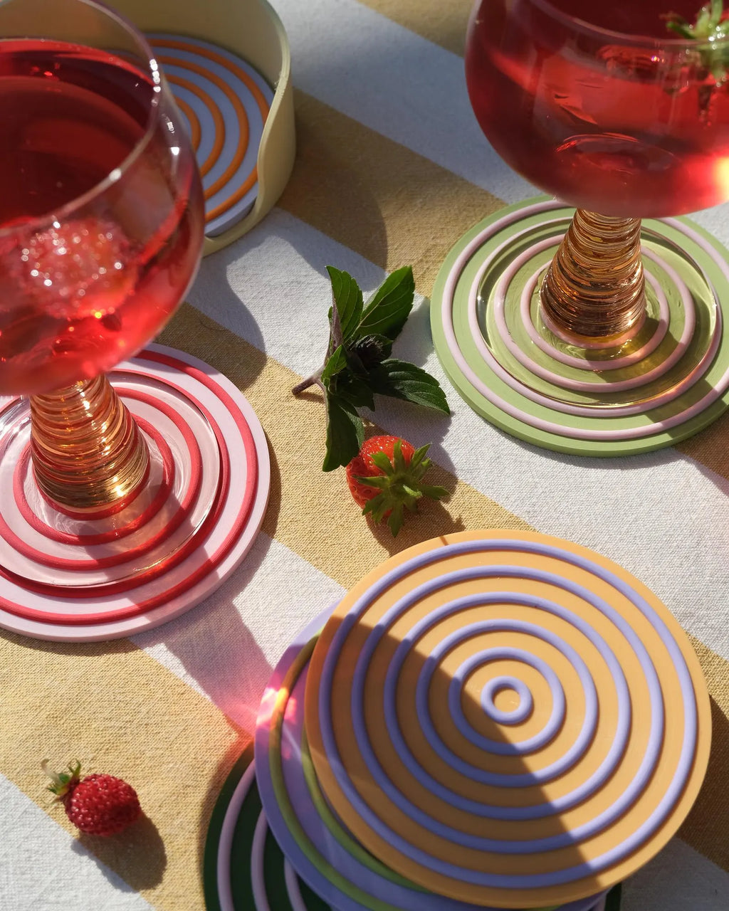 Set of 6 Colorblocking Coasters