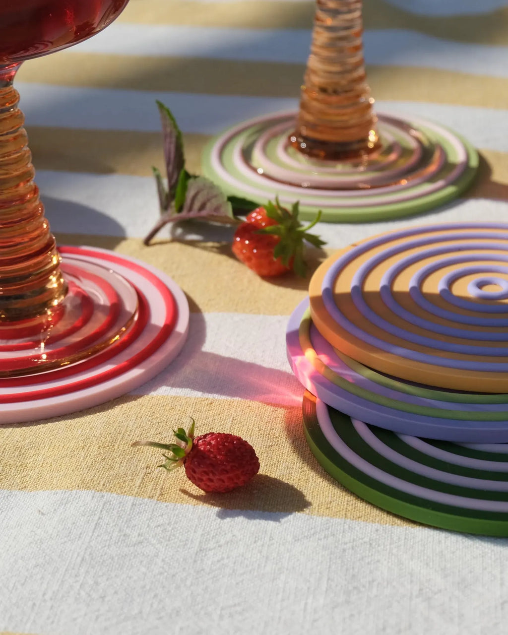 Set of 6 Colorblocking Coasters
